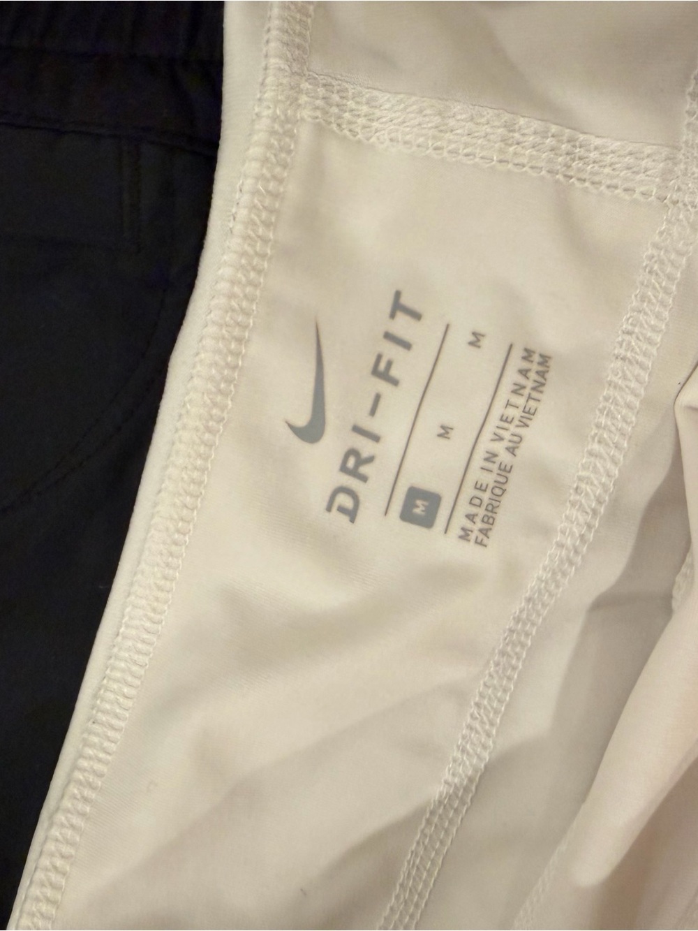 Nike White and Black Dri-FIT Athletic Skort - Picture 2 of 2